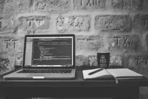 black and white website design