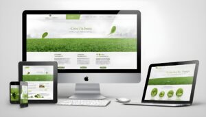 sustainable website design ai image